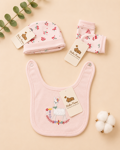 💕 8-Piece Newborn Baby Girl Floral Set